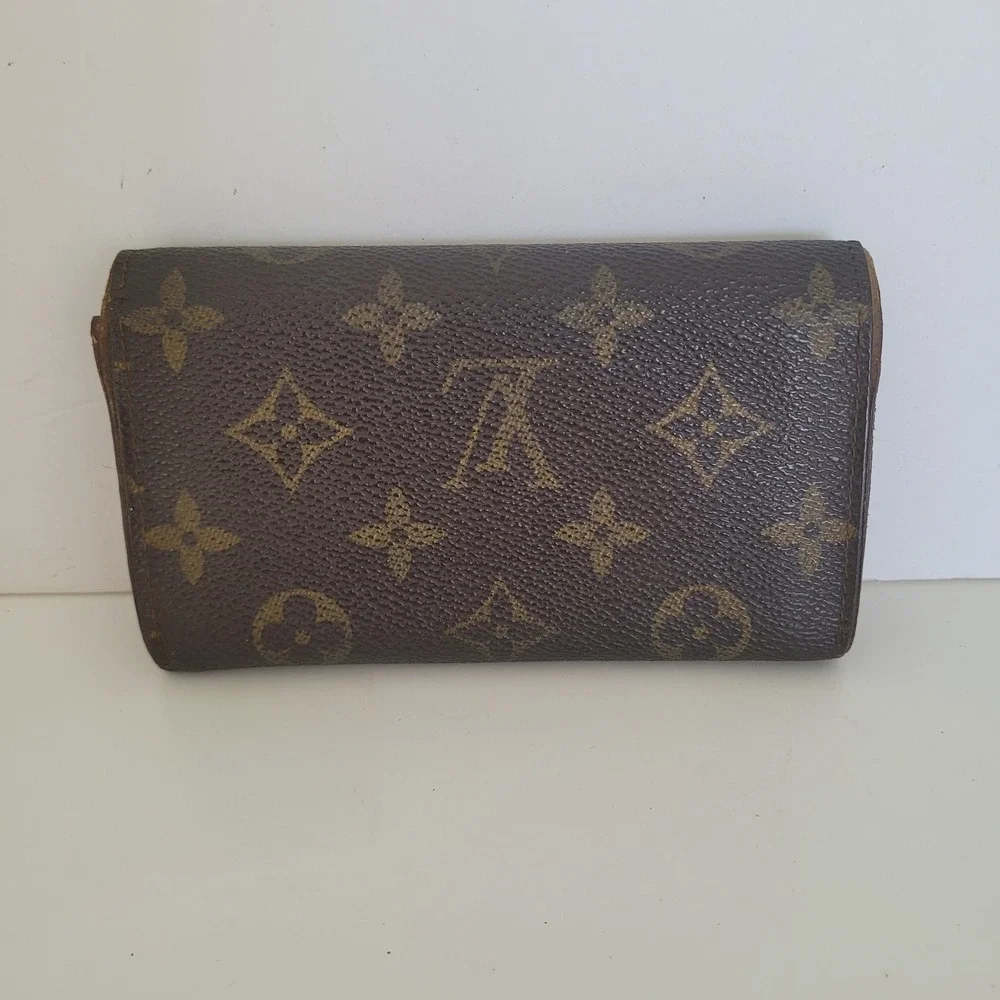 Louis Vuitton Monogram Canvas Portefeuille Tresor Wallet Vintage Brown 882‎ AN - Picture 2 of 15